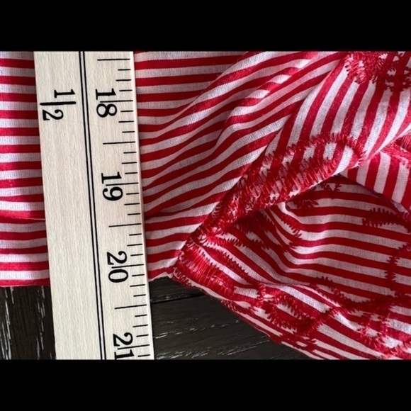 Velzera Pinstripe with Embroidery Tunic/Dress with Bell Sleeves and Tassels - Picture 15 of 15